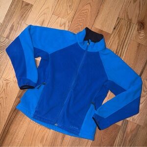 L.L.Bean | Womens Blue Polartec fleece full-zip Jacket Weather Channel size M